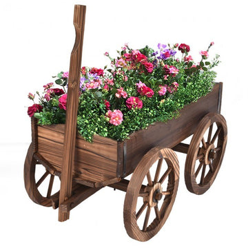 Wood Wagon Planter